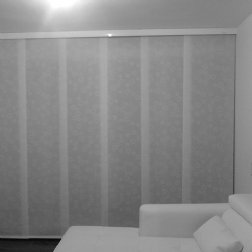 Cortina de panel japons en poliester unicolor