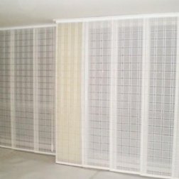 Cortina de panel japons en tela tradicional unicolor