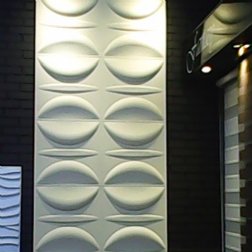 Decoracin en pared 3d de diversa textura