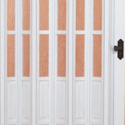 Puerta plegable PVC lisa en acrlico