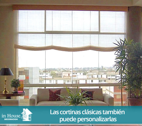 Cortinas clsicas en una sala iluminada