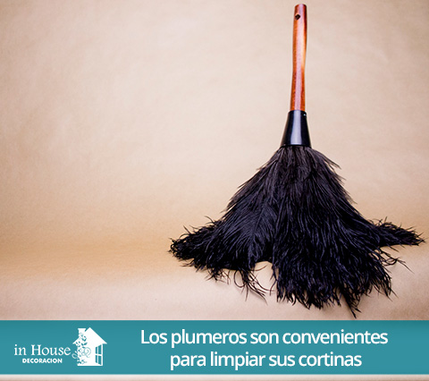 Cortinas plisadas, plumero