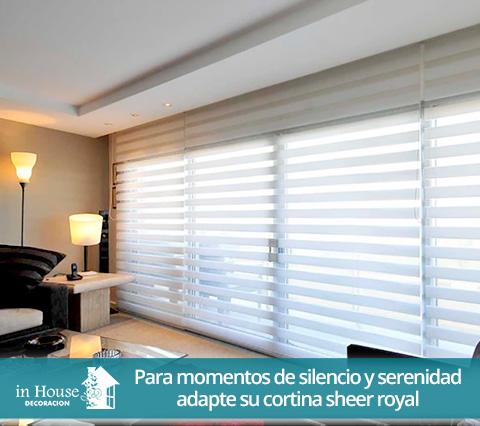 Las cortinas sheer royal automatizadas facilitan su vida Cortinas sheer royal en una sala